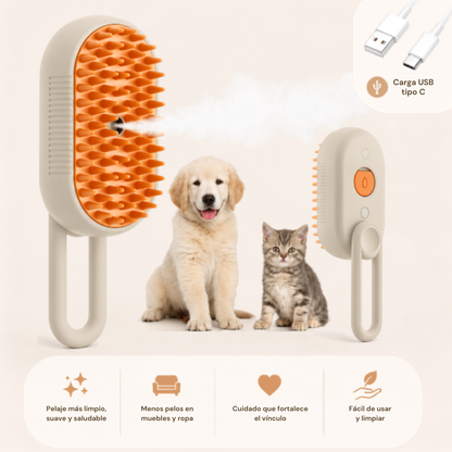 Cepillo de Vapor para Mascotas